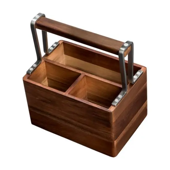 Honey Can Do Acacia Cutlery Caddy {4}