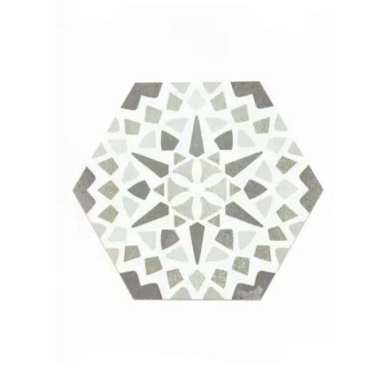 FloorPops Ribera Peel & Stick Hexagon Floor Tiles {1}