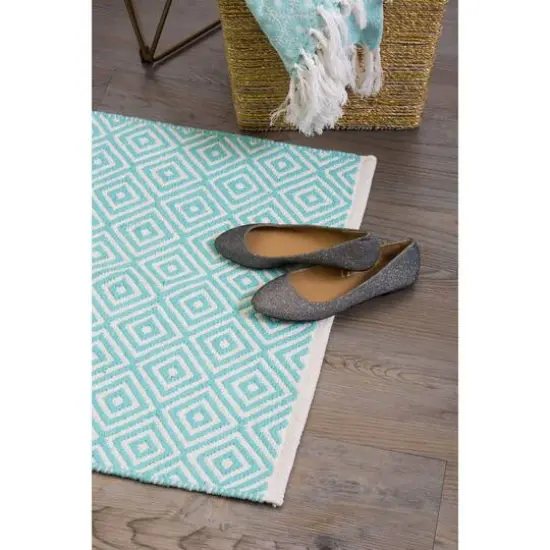 DII&reg; Aqua Diamond Rug, 2ft. x 3ft. {8}