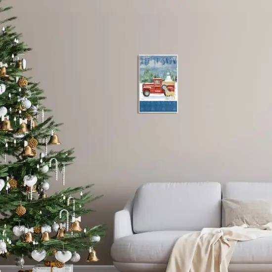 Stupell Industries Let It Snow Winter Dogs Wall Plaque Art {3}