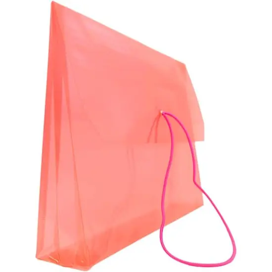 JAM Paper 9.75" x 13" Plastic Elastic Band Closure Expansion Envelopes, 12ct. Red {5}