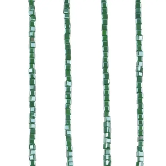 Green Cube Glass Beads, 2.5mm by Bead Landing&trade; {1}