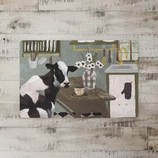 18" x 27" Cow in Kitchen Floor Mat {3}