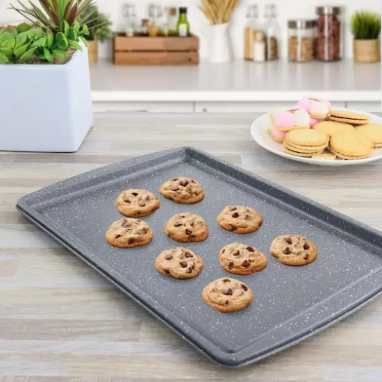 Oster Greystone 3 Piece Carbon Steel Cookie Sheet {5}