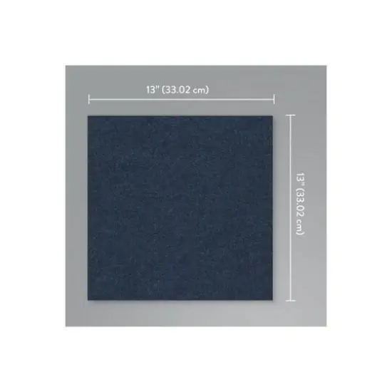 RoomMates Squares Acoustical Peel & Stick Tiles Navy {7}