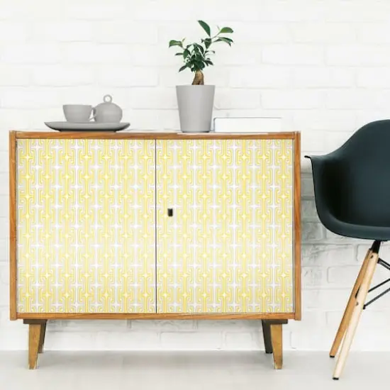 RoomMates Mod Lattice Peel & Stick Wallpaper Yellow {5}