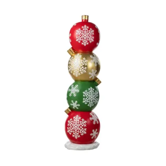 Glitzhome&reg; 36.25" Christmas Resin Stacked Ornament Porch Decor {8}