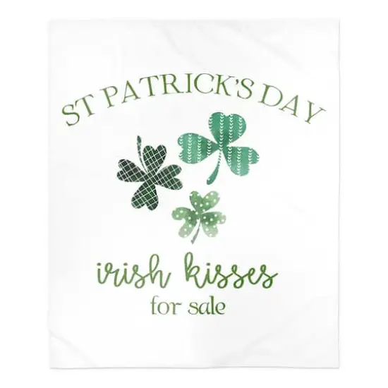 St Patricks Irish Kisses For Sale 50" x 60" Sherpa Fleece Blanket {1}