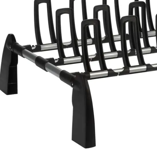 Organize It All 9 Pair Floor Shoe Rack {7}