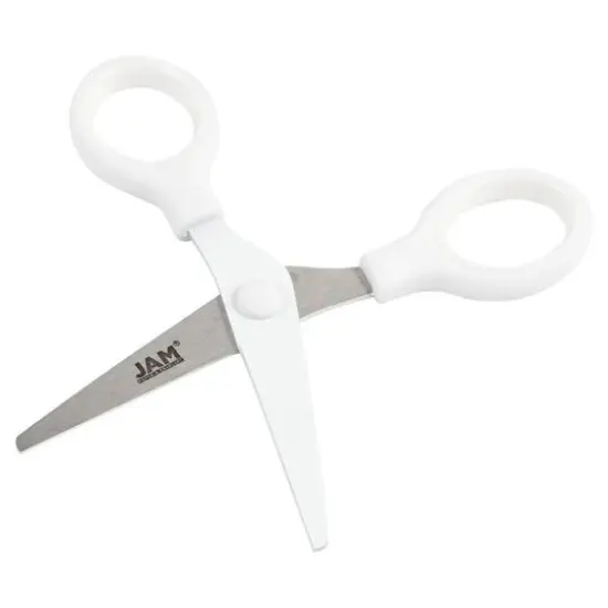 JAM Paper 5" Multi-Purpose Mini Scissors White {5}