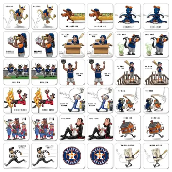 Major League Baseball Licensed Memory Match Game Houston Astros {4}
