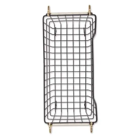 DII&reg; Medium Rectangle Metal Basket Black/Gold {5}