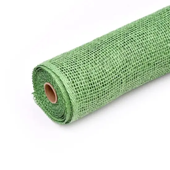 21" x 5yd. Green Poly Burlap Mesh by Celebrate It&trade; {3}