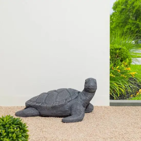Glitzhome&reg; 22.7" Turtle Garden Statue {5}