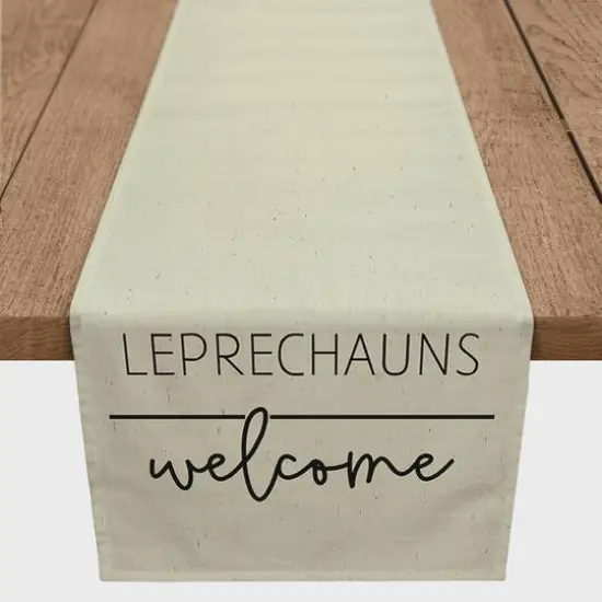 Leprechauns Welcome Cotton Twill Runner {2}