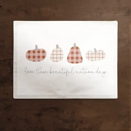 Beautiful Autumn Days Polyester Twill Placemat {3}