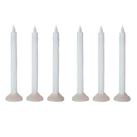 Hello Honey 10" Evening LED Taper Candles with Holder, 6ct. {1}