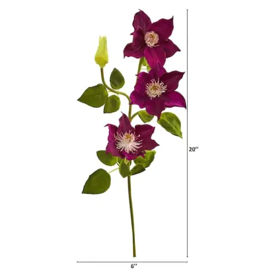 20'' Artificial Flower Spray, 6ct. Purple {4}