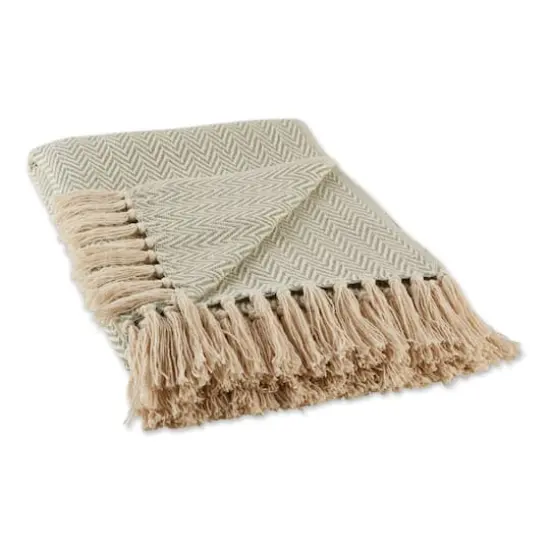 DII&reg; Handloom Chevron Throw Artichoke {1}