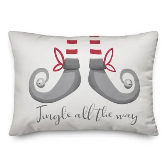 Elf Jingle All The Way 14x20 Throw Pillow {1}