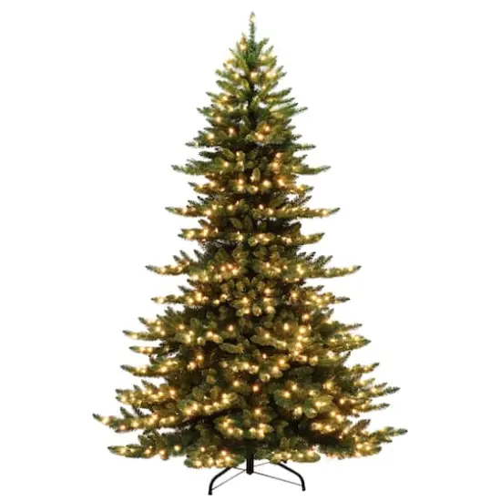 7.5ft. Pre-Lit Princess Pine Artificial Christmas Tree, Clear Lights {1}