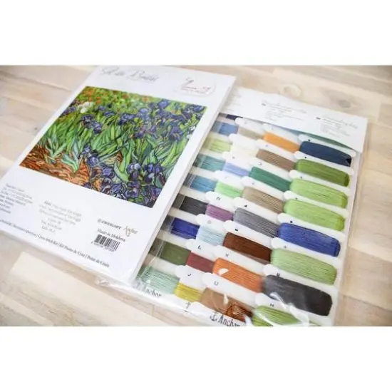 Luca-s Irises, Reproduction Of Van Gogh Counted Cross Stitch Kit {6}