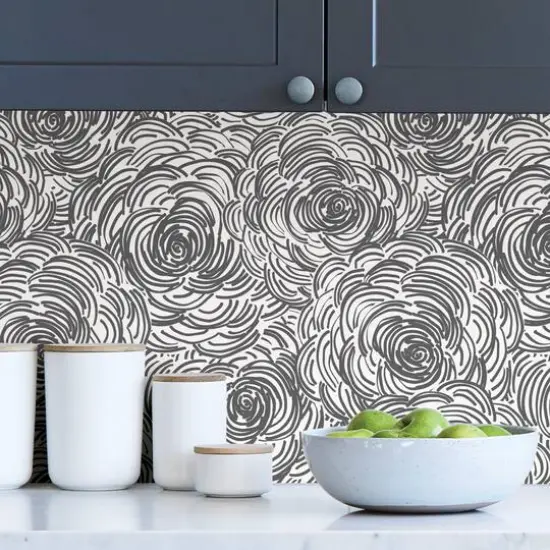 NuWallpaper Black Beauty Peel & Stick Wallpaper {4}