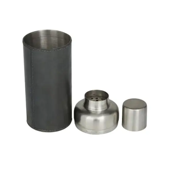 Dark Blue Modern Cocktail Shaker, 3" x 3" x 9" {3}