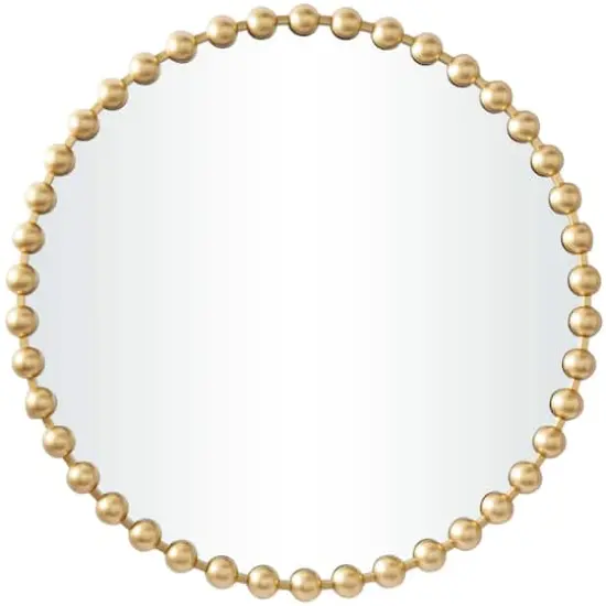 CosmoLiving by Cosmopolitan Gold Metal Orb Framed Wall Mirror 36" x 2" x 36" {3}