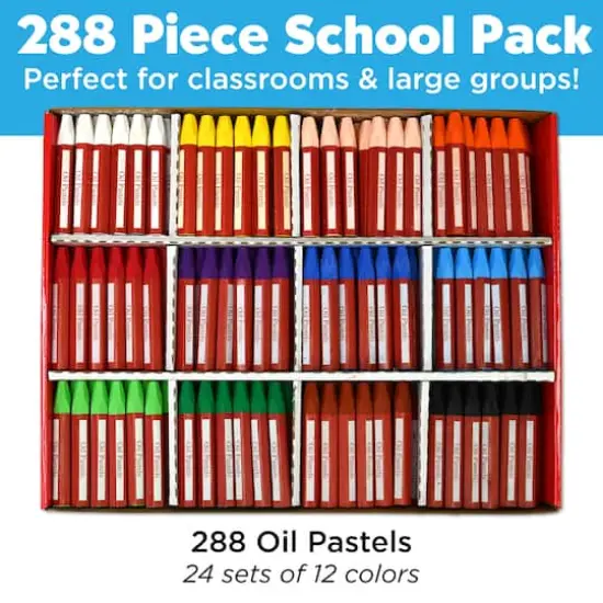 Faber-Castell&reg; 288-Piece Oil Pastels School Pack {6}