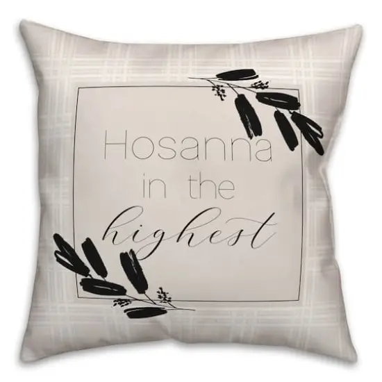 Hosanna Highest Pillow 2 18" x 18" Throw Pillow {1}