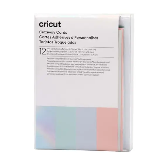 Cricut&reg; R40 Cutaway Cards, Pastel Sampler {1}