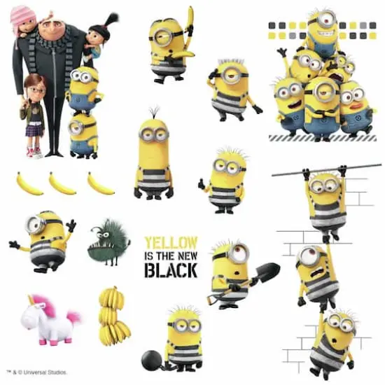 RoomMates Despicable Me 3 Peel & Stick Wall Decals {1}
