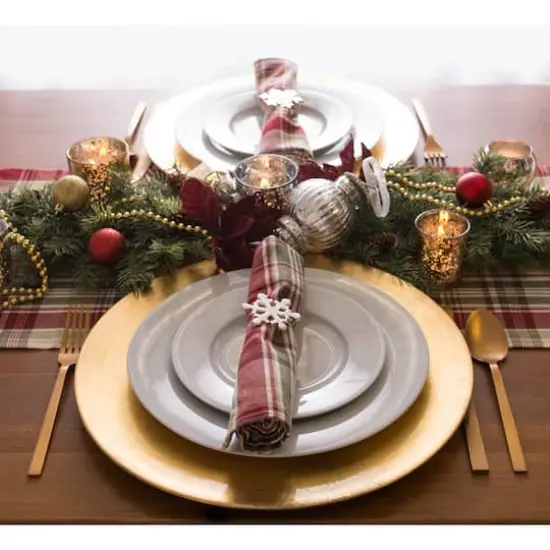 DII&reg; 72" Give Thanks Plaid Table Runner {4}