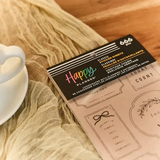 The Classic Happy Planner&reg; Heritage Charm Sticker Book {7}