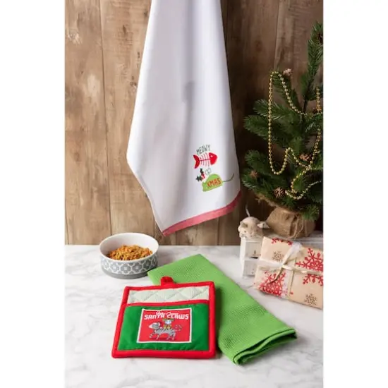 DII&reg; Christmas Kitty Kitchen Gift Set {8}