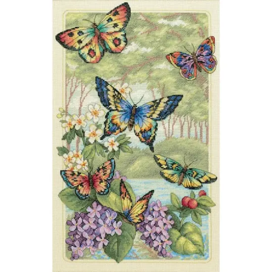 Dimensions Gold Collection Butterfly Forest Counted Cross Stitch Kit {1}