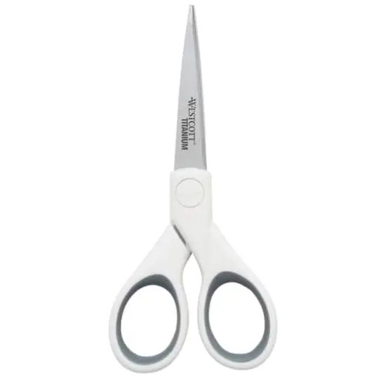 Westcott&reg; 8" Bent & 5" Micro Tip Titanium Scissor Set {7}