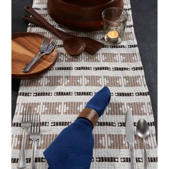 DII&reg; 108" Colby Southwest Table Runner Dark Brown/Stone {6}
