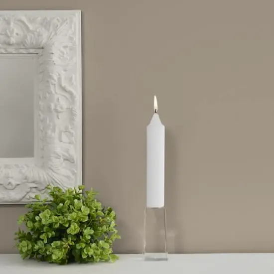 Root Candles 7" Unscented Smooth Collenette Taper Candles, 4ct. White {4}