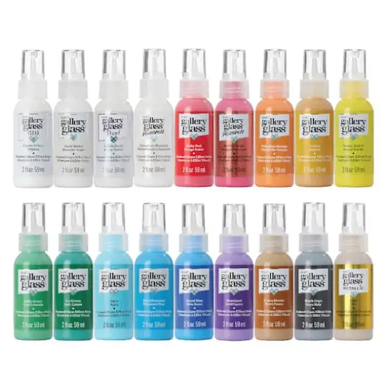 Plaid® Gallery Glass® 18 Color Stained Glass Painting Kit {1}