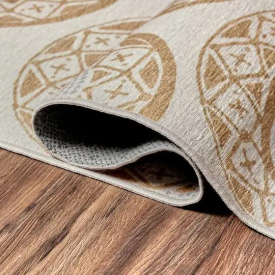 My Magic Carpet Serpentine Washable Rug Stone {4}