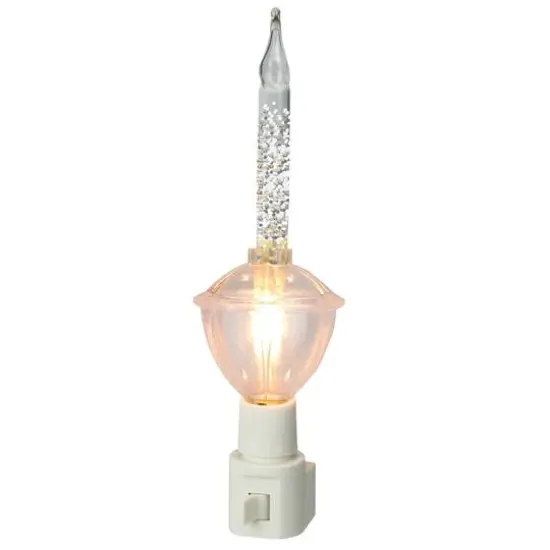 6.5" Clear Retro Style Christmas Bubble Night Light {1}