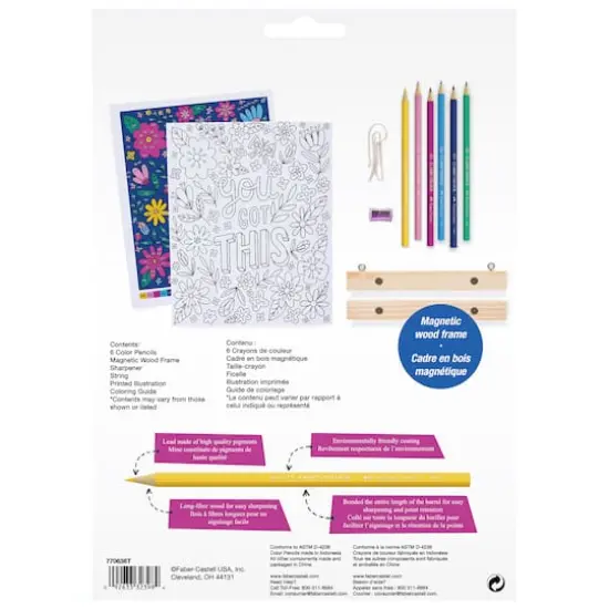 Faber-Castell&reg; You Got This Color by Number Wall Art Kit {5}