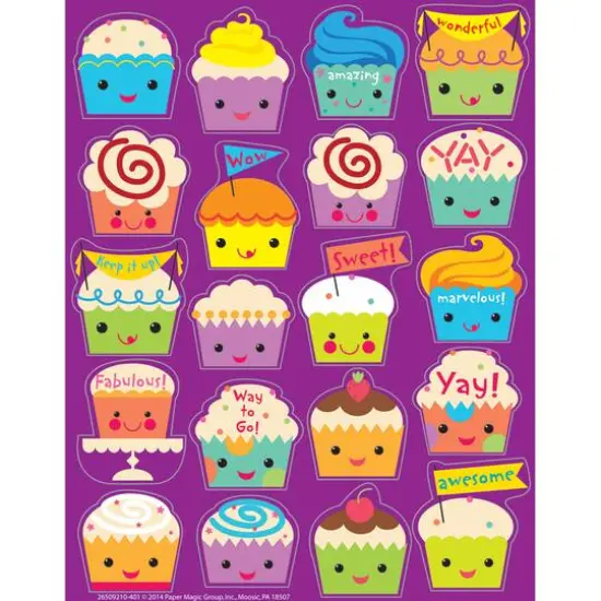 Eureka&reg; Cupcake Scented Stickers, 6 Packs of 80ct. {3}