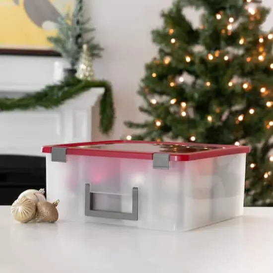 IRIS USA Holiday Storage Bin, Ornaments & Decorative Goods {13}