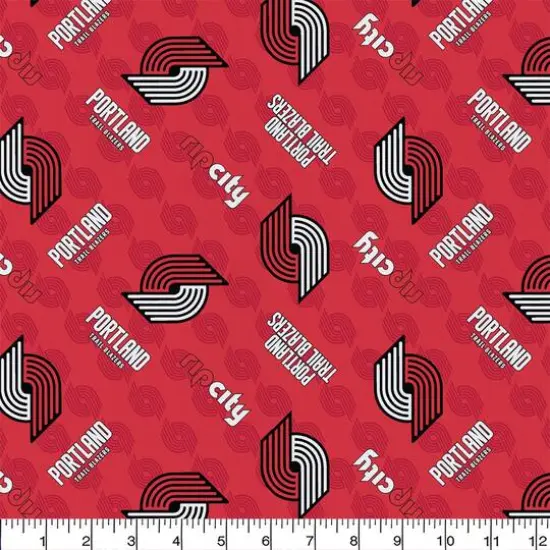 Camelot Fabrics NBA Portland Trail Blazers Cotton Precut Fabric Bundle {3}