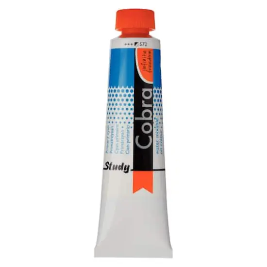 Cobra Study Water Mixable Oil Colour, 40mL 572 Primary Cyan {1}