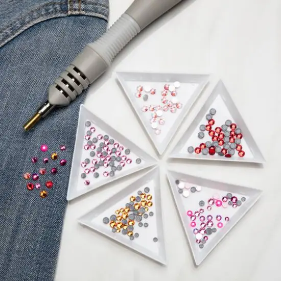 SS20 Round Hotfix Austrian Crystals by Bead Landing&trade;, 40ct. Light Rose AB {3}