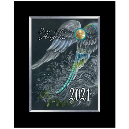 Soar With Angels Coin D&eacute;cor Black Frame with Easel {1}